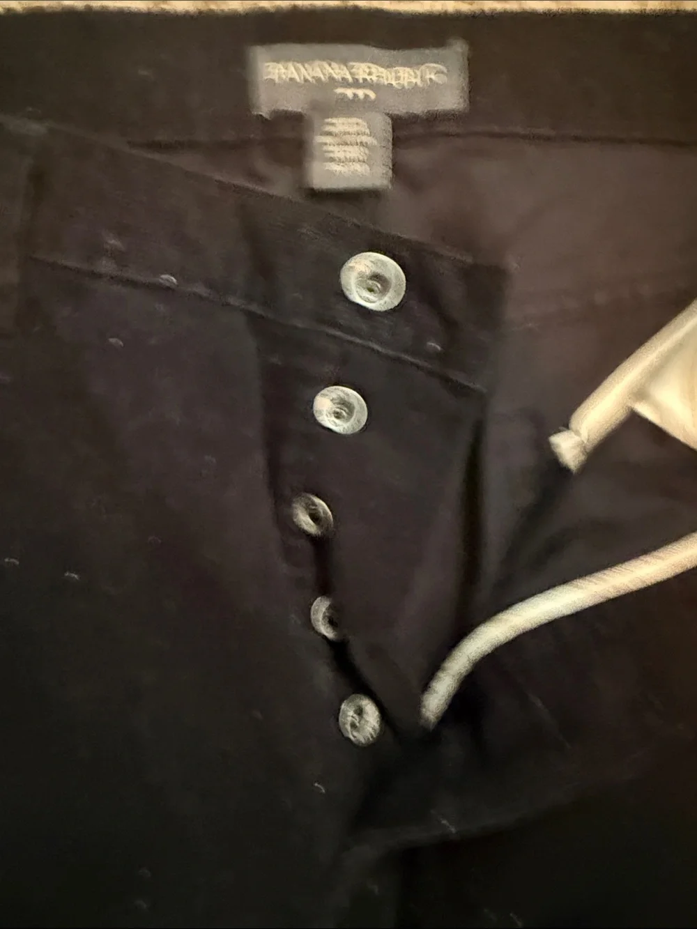 Banana Republic Men's Black Corduroy Straight-Leg Pants
